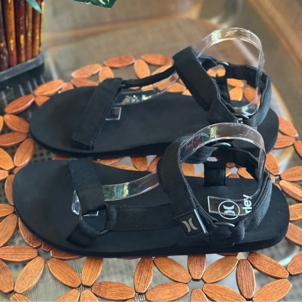 Hurley Men's Sport Sandals Hiking Sandals Outdoor Light Weight Black Sandal